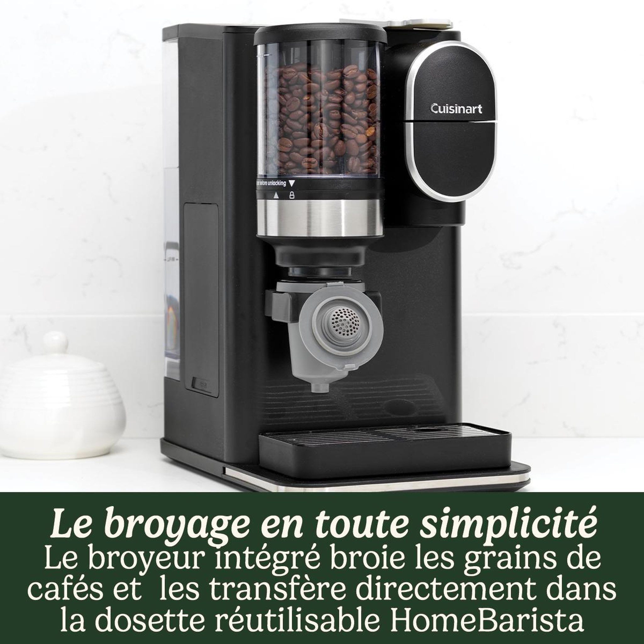 Voir la diapositive 2 : Cuisinart Cafetière filtre avec broyeur intégré 1200w - dgb2e