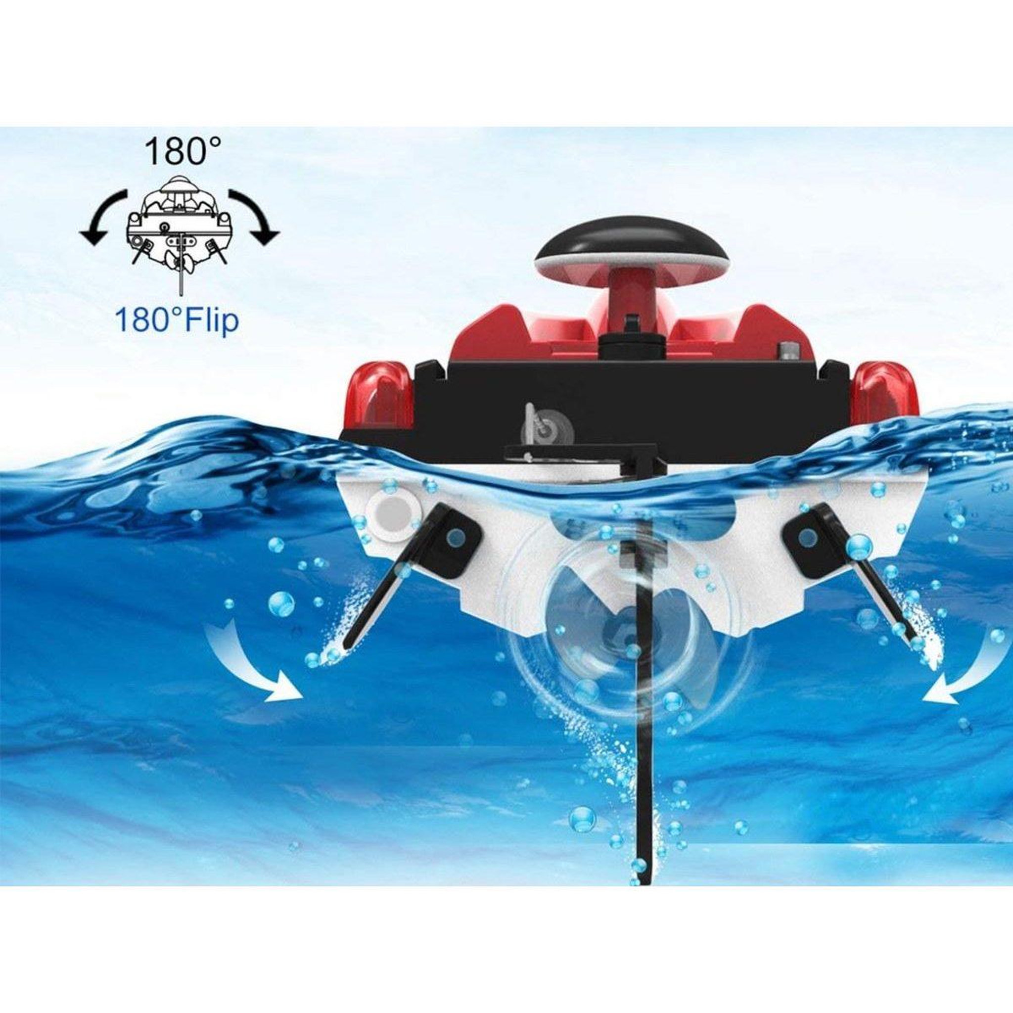 Voir la diapositive 4 : 1001JOUETS Bateau Télécommandé - 2,4Ghz - Rouge