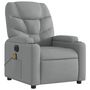 Voir la diapositive 3 : VIDAXL Fauteuil de massage inclinable electrique gris clair tissu