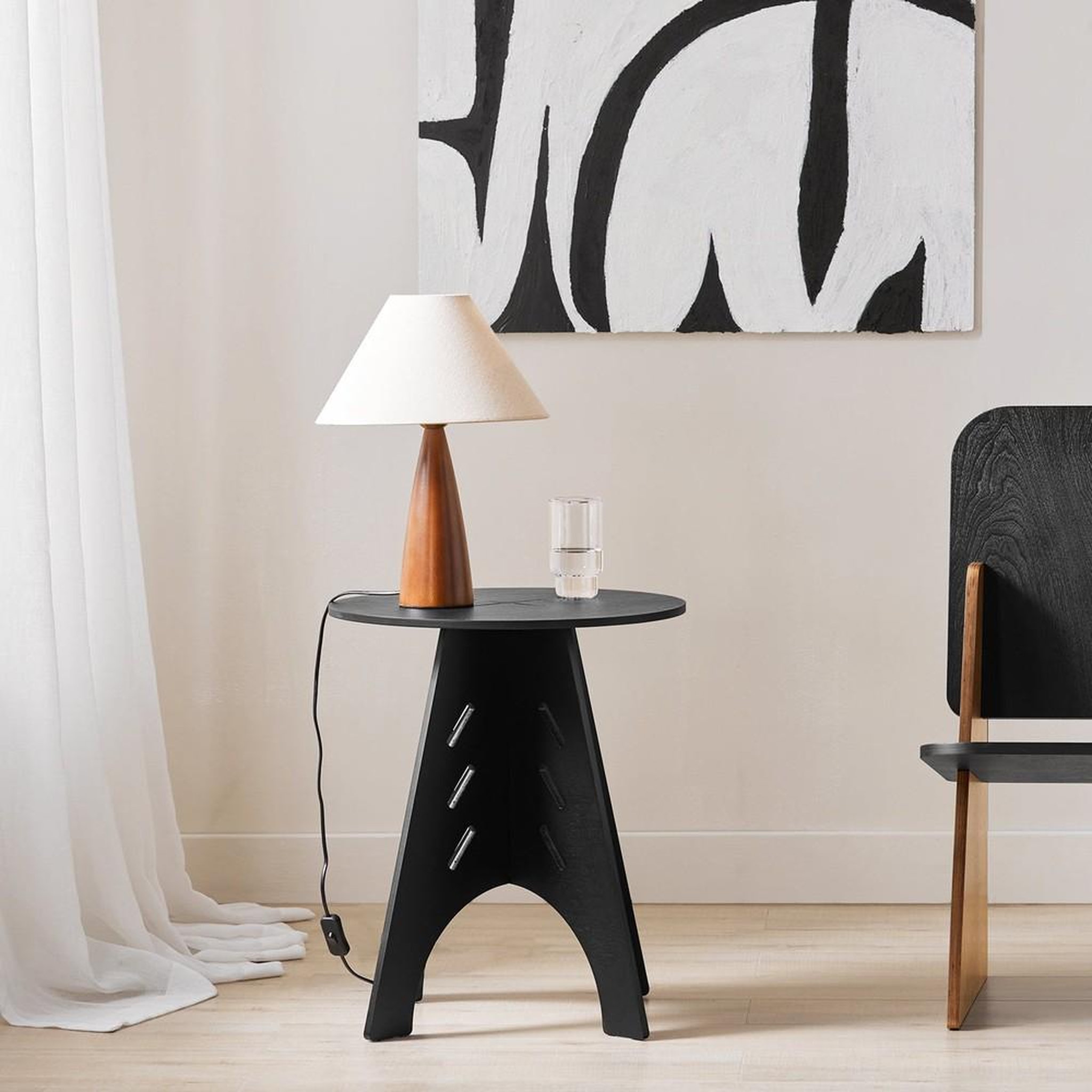 Voir la diapositive 2 : SOBUY SoBuy - Table D'appoint - Brun Clair - 46.46.5x36x55cm - Moderne - HFBT01