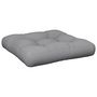 Voir la diapositive 2 : VIDAXL Coussin de palette gris 60x60x12 cm tissu