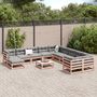 Voir la diapositive 3 : VIDAXL Salon de jardin avec coussins 12 pcs bois massif sapin douglas