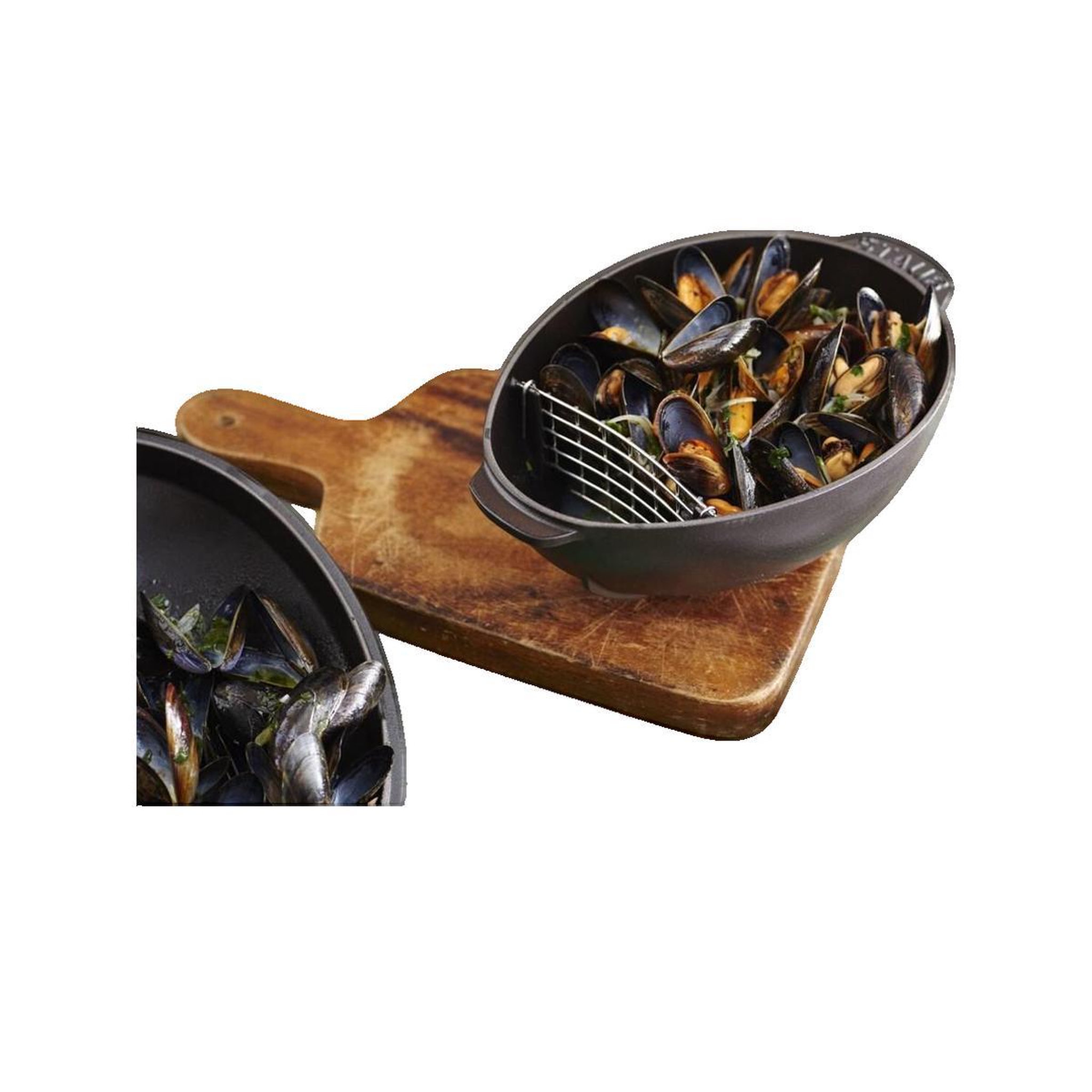 Voir la diapositive 2 : Staub Cocotte Staub 25 cm en fonte émaillée noire