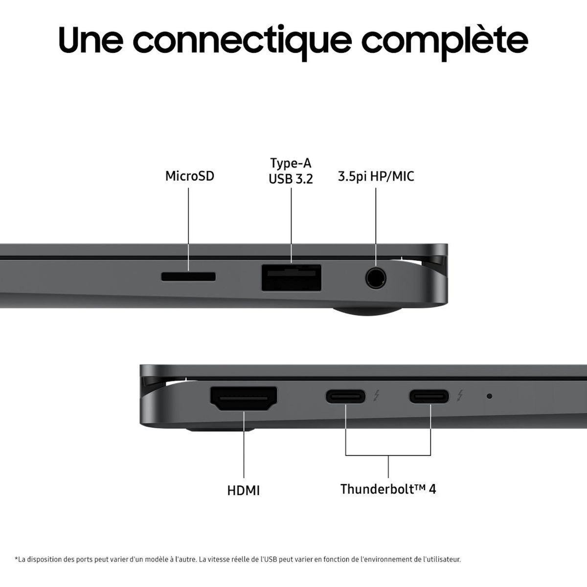 Samsung Ordinateur portable Galaxy Book 5 360 15,6 U5 16Go 512Go AI