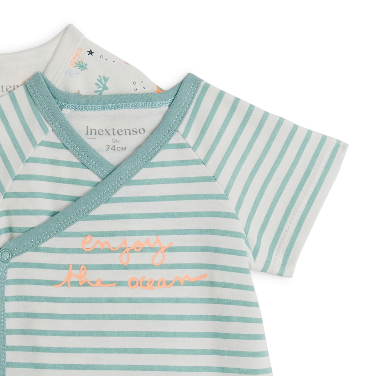 INEXTENSO Lot de 2 body manches courtes bébé  