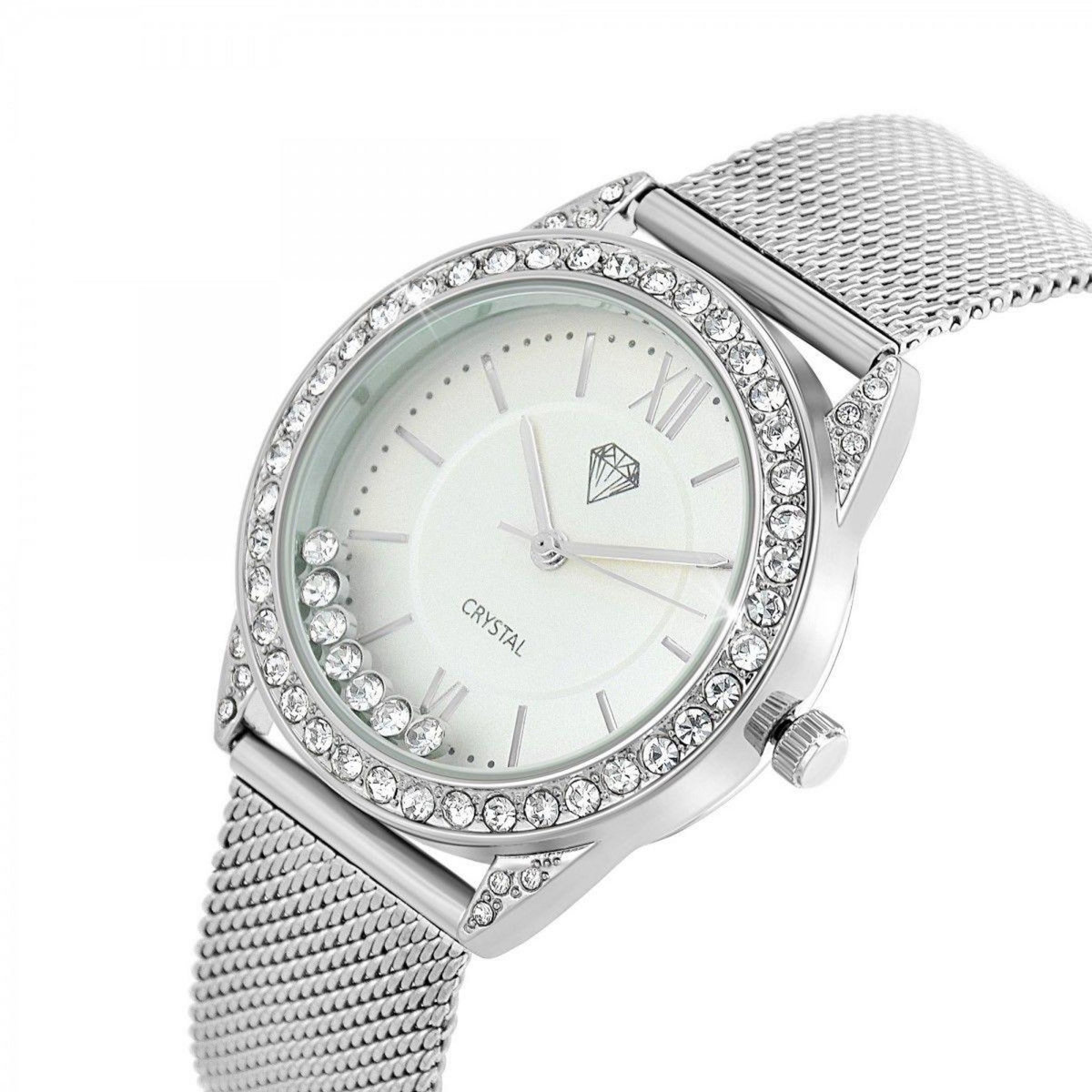 SC CRYSTAL Montre Elly élégante ornée de Cristaux scintillants par SC Crystal