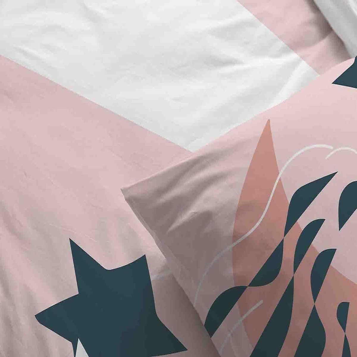 Les Ateliers du Linge Parure de housse de couette 100% coton 57fils heol