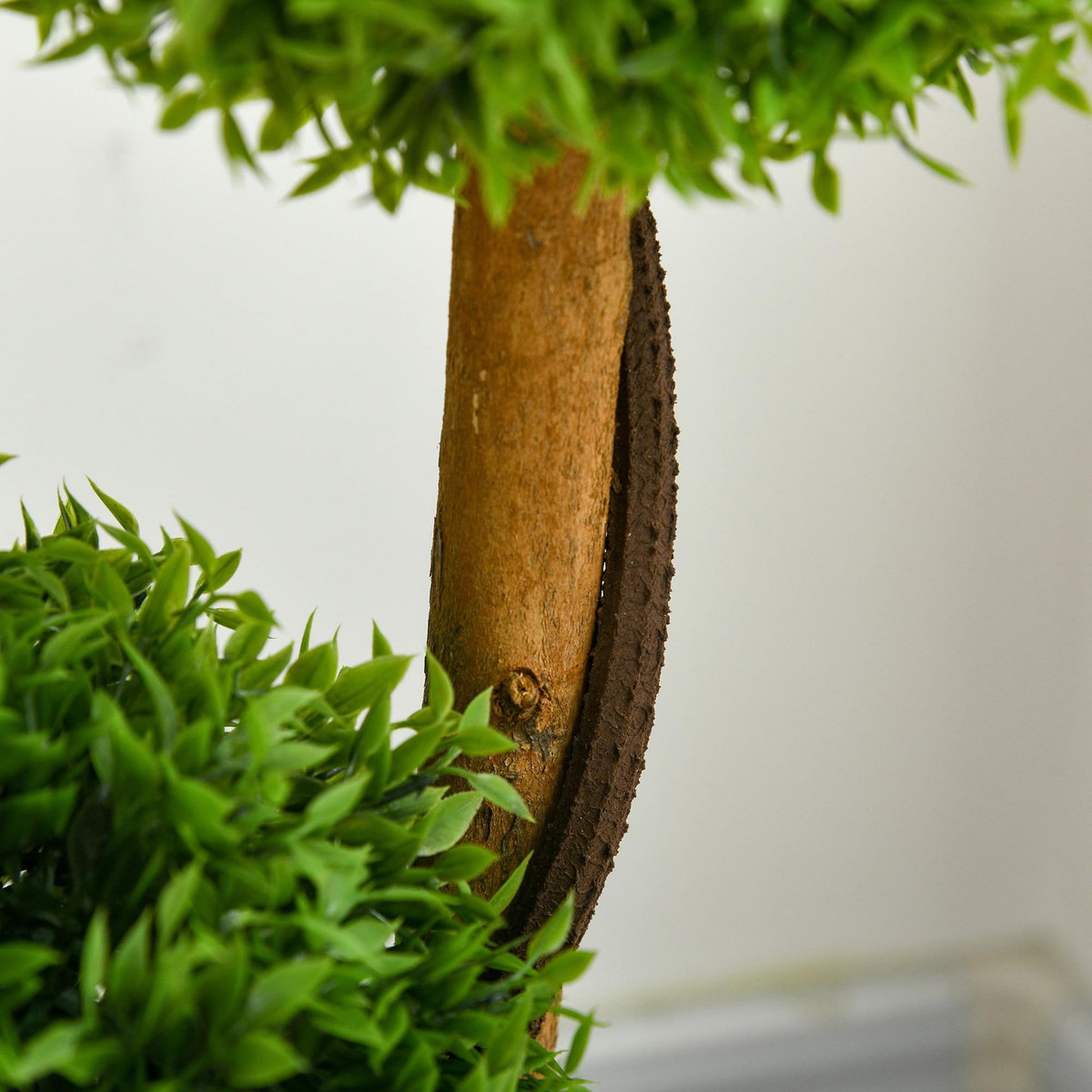 HOMCOM Buis artificiel topiaire artificielle 3 boules H. 110 cm pot inclus