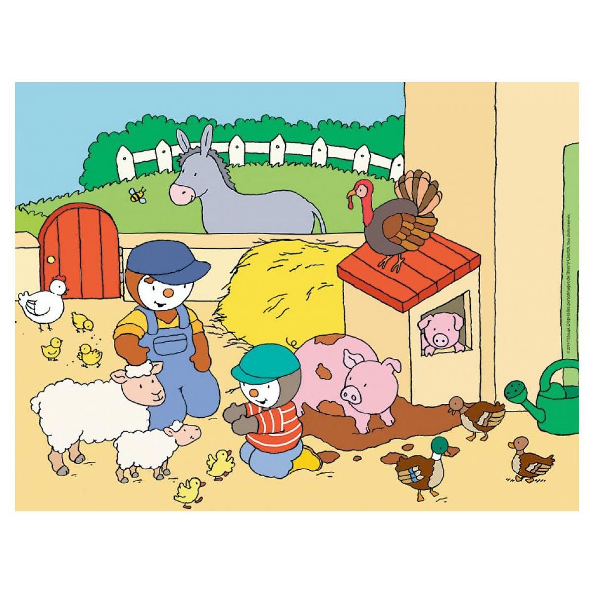 Nathan Puzzle 30 p  t'choupi à la ferme