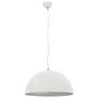 Voir la diapositive 3 : VIDAXL Lampe suspendue Blanc et argente Ø50 cm E27