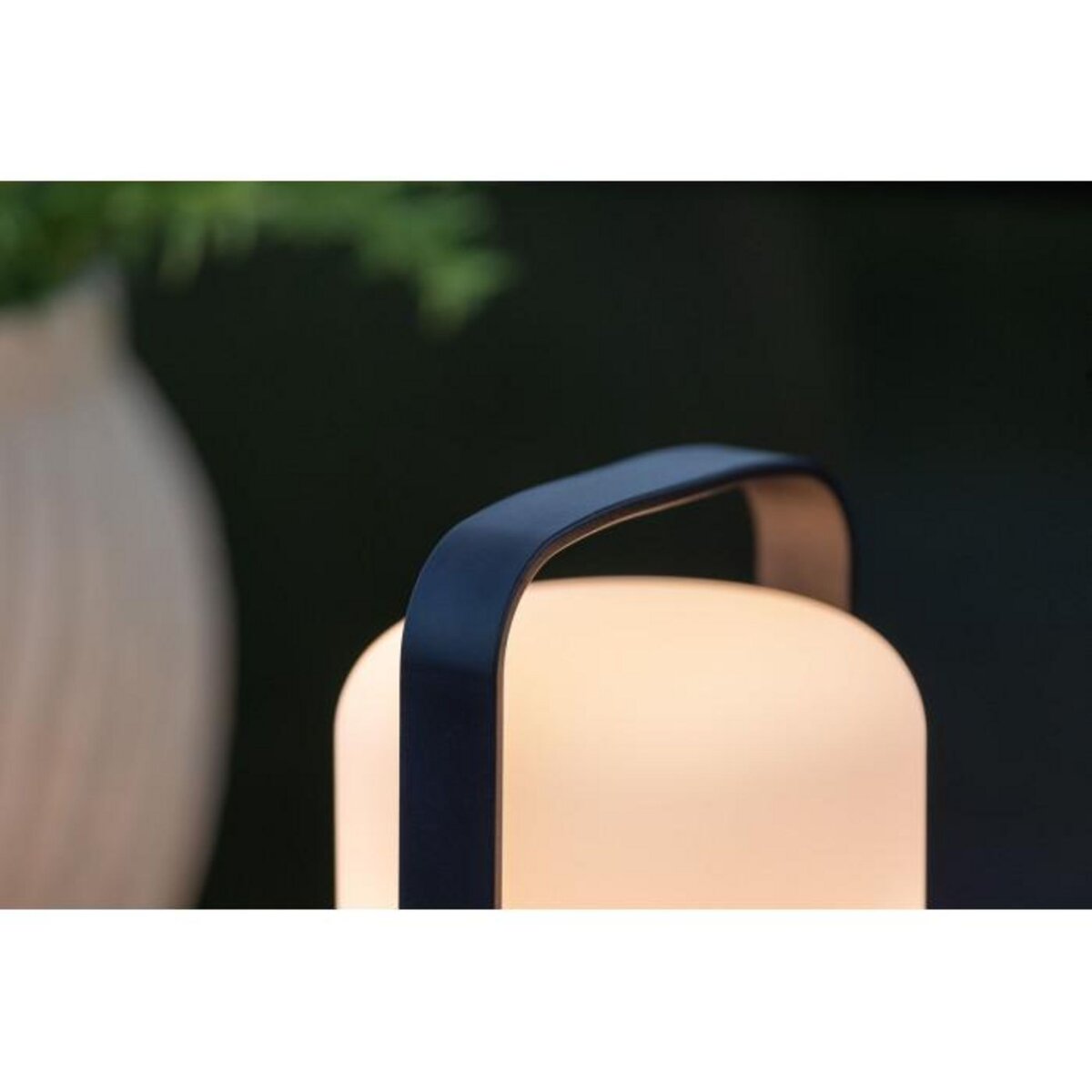 Paris Prix Lampe à Poser d'Extérieur LED  Fern  22cm Noir