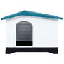 Voir la diapositive 2 : VIDAXL Niche pour chien Bleu 90,5x68x66 cm Polypropylene
