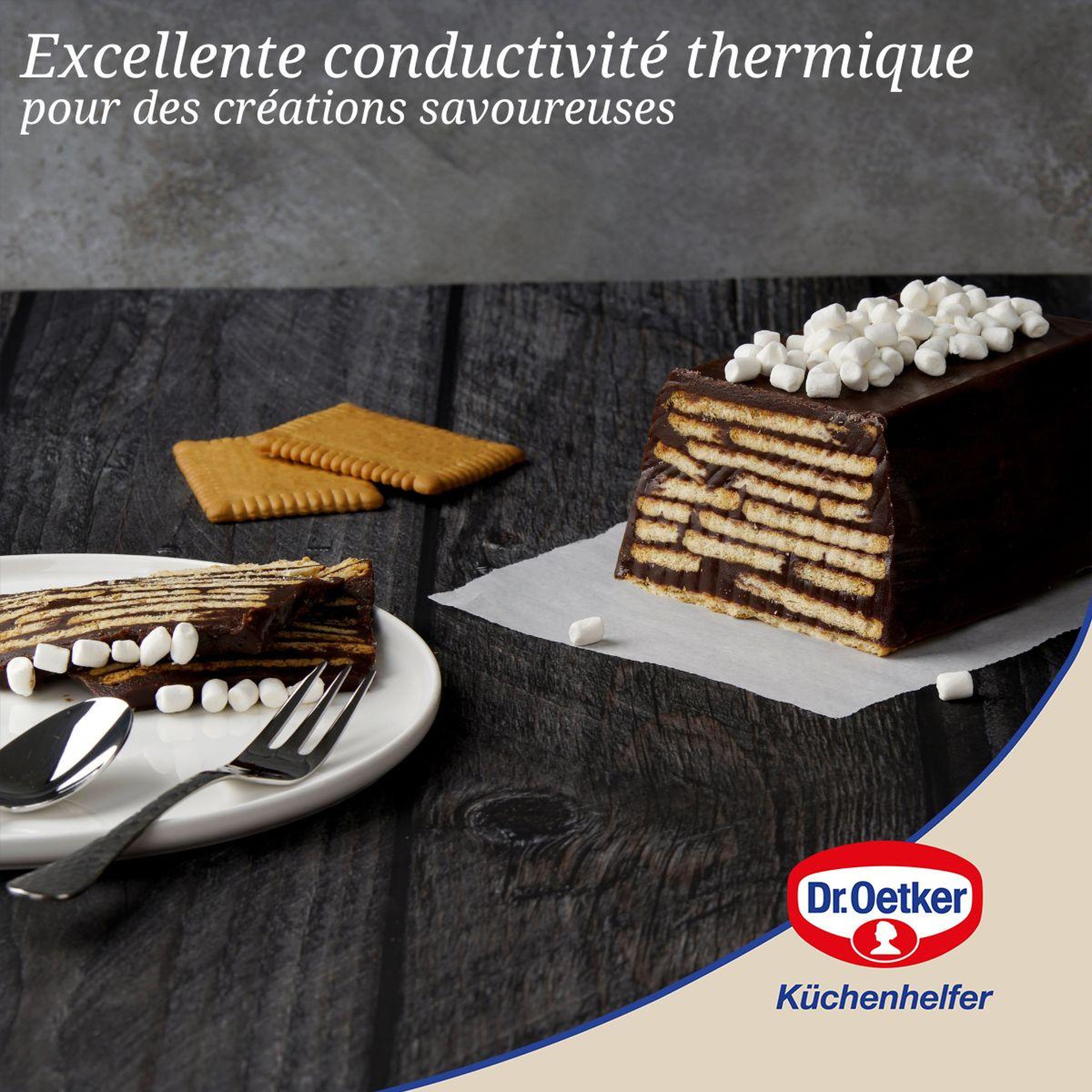 Voir la diapositive 5 : DR.OETKER Petit moule à cake 18cm en silicone dr oetker flexxibel love