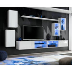 Paris Prix Ensemble Meuble TV Design  Switch XXV  280cm Blanc