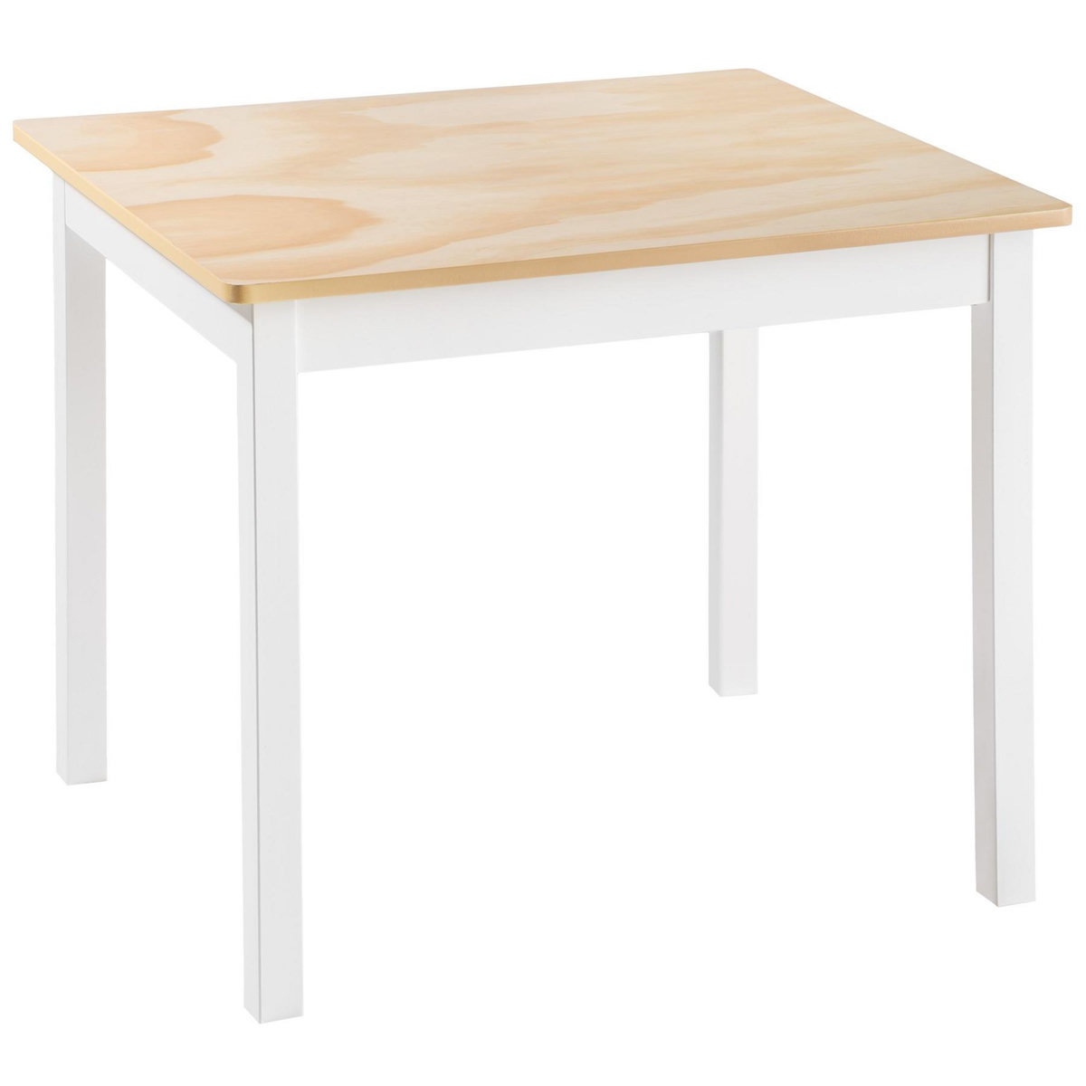 tectake Ensemble 1 table et 2 chaises, table d'activité en bois en bois de pin blanc
