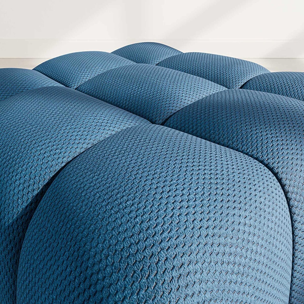 LISA DESIGN Ruby - pouf en velours texturé