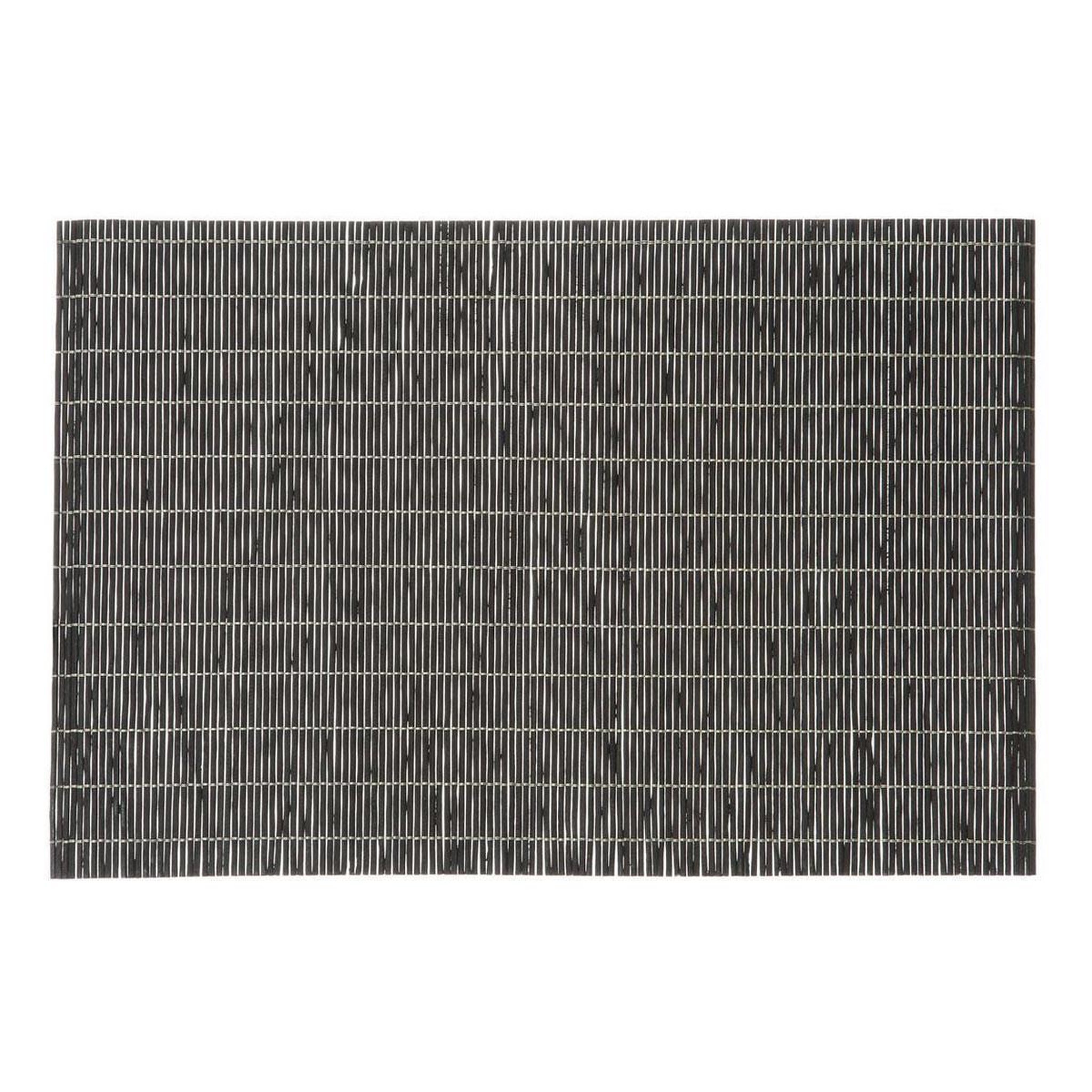 Voir la diapositive 1 : SECRET DE GOURMET Set de table  bambou  30x45cm noir