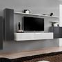 Voir la diapositive 1 : Paris Prix Meuble TV Mural Design  Switch I  330cm Gris & Blanc