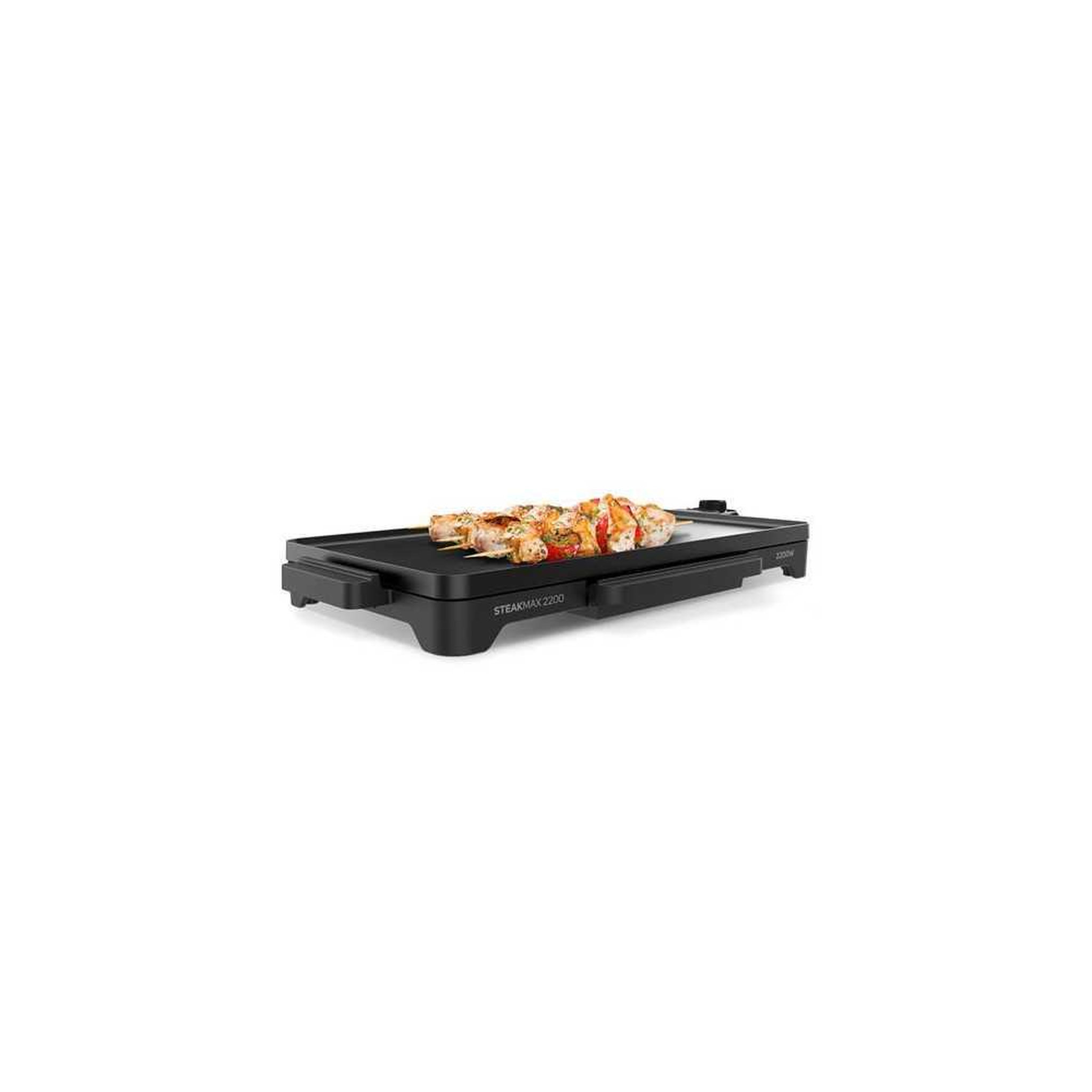 Voir la diapositive 3 : Taurus Taurus Steakmax 2200 plaque chauffante électrique 2200 W non-stick sans PFOA, surface 49 x 27 cm, bac à graisses amovible, noir