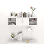 Voir la diapositive 3 : VIDAXL Etagere murale Blanc brillant 102x30x29 cm Bois d'ingenierie