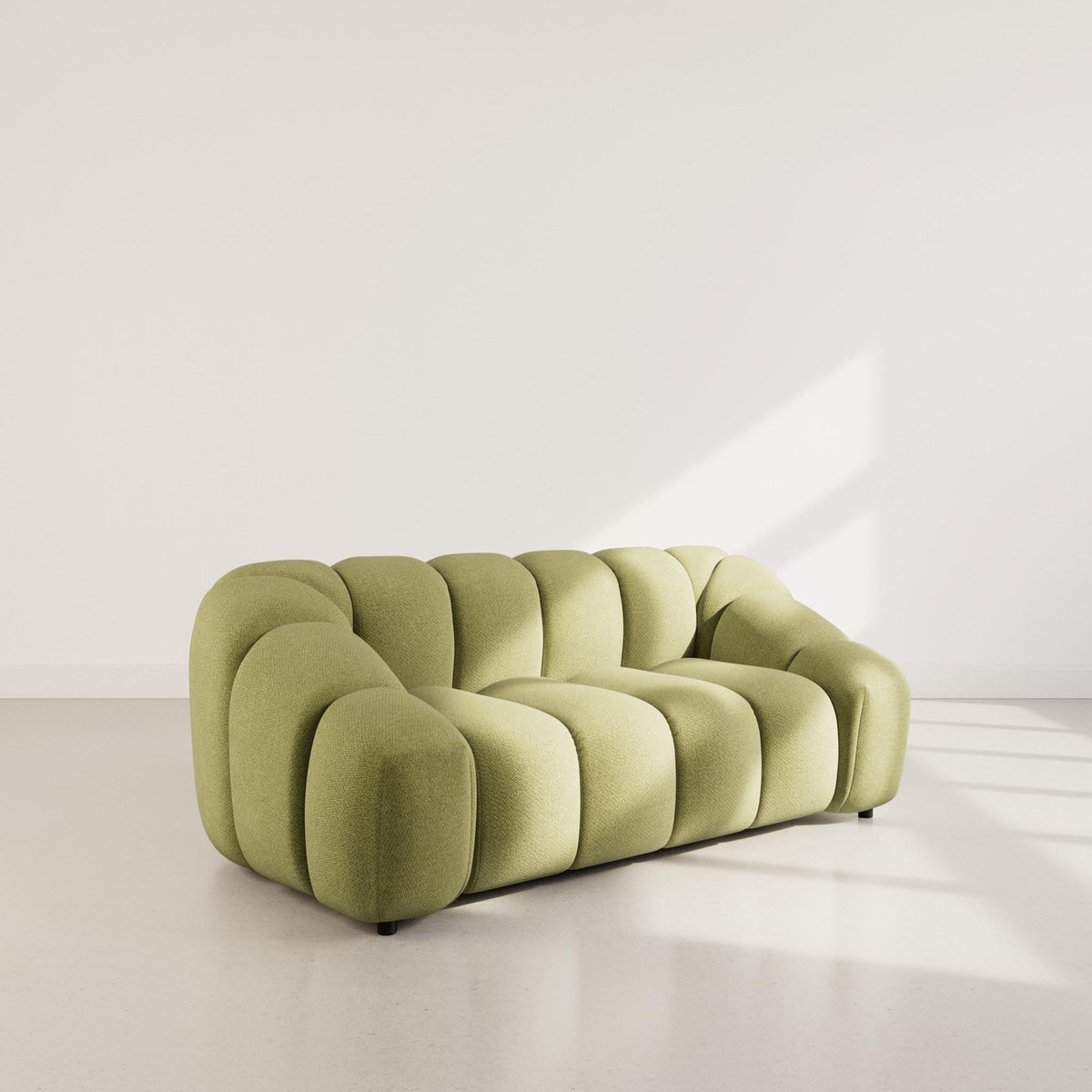 LISA DESIGN Ava - canapé 3 places en velours texturé