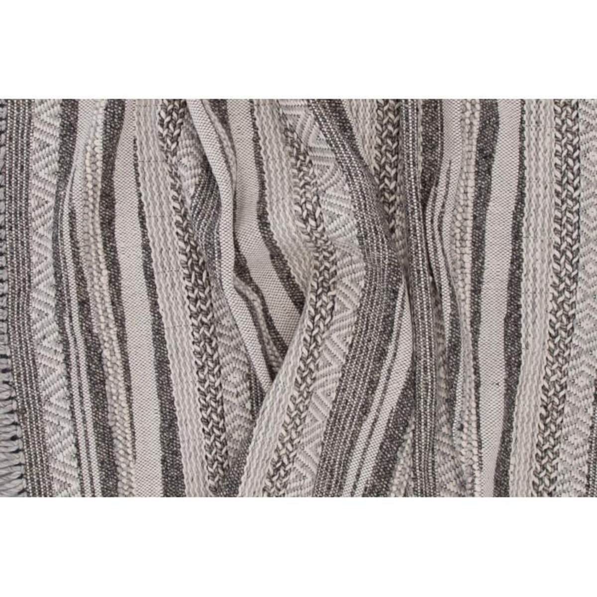 Paris Prix Tapis Déco en Laine  Alwar  170x240cm Gris Foncé