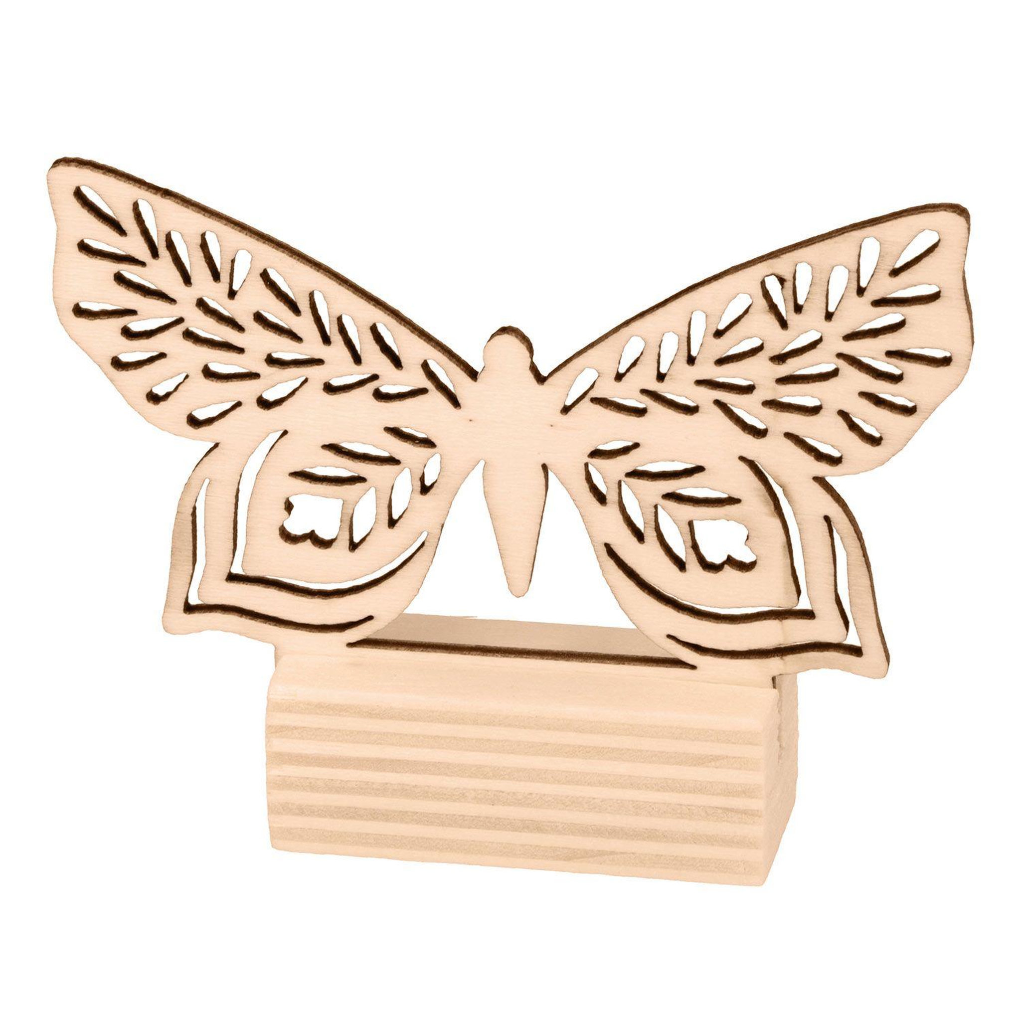 Voir la diapositive 3 : Artemio Marques place en bois papillons