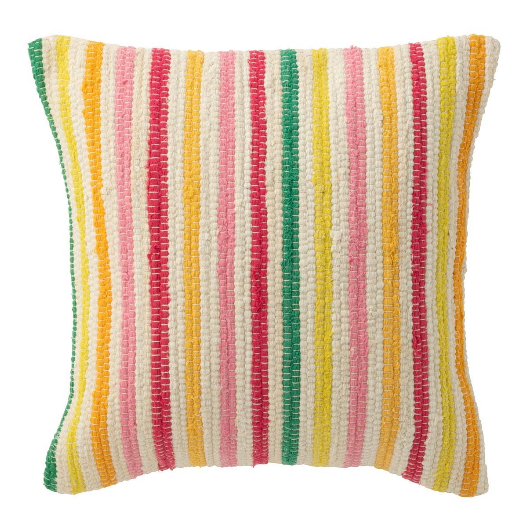 J-LINE Coussin déco en coton  cocoon  50x50cm multicolore