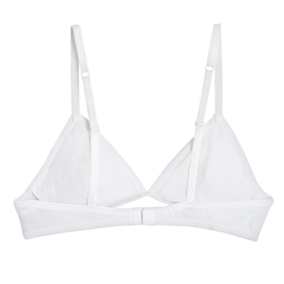 Petit Béguin Soutien-gorge souple avec mousse amovible blanc Pépita