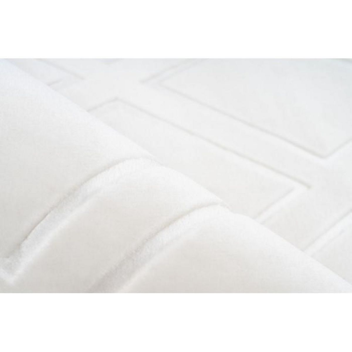 Paris Prix Tapis Imprimé Losange Fait Main  Monroe III  Blanc