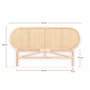 Voir la diapositive 4 : Rendez vous déco Tête de lit en rotin naturel 140 cm-Navahino
