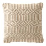 Paris Prix Coussin Déco  Ibiza  42x42cm Naturel & Blanc
