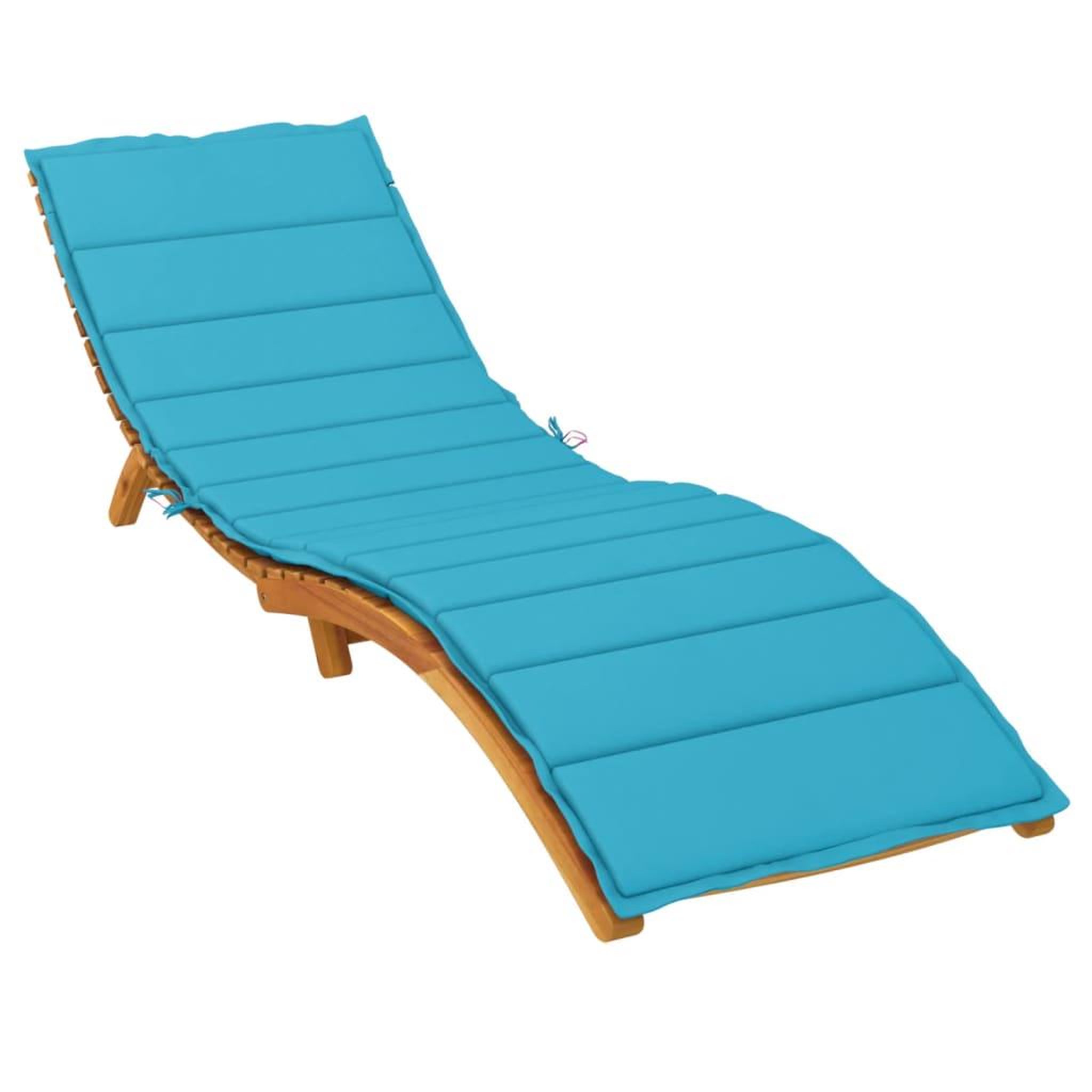 Voir la diapositive 3 : VIDAXL Coussin de chaise longue turquoise tissu oxford