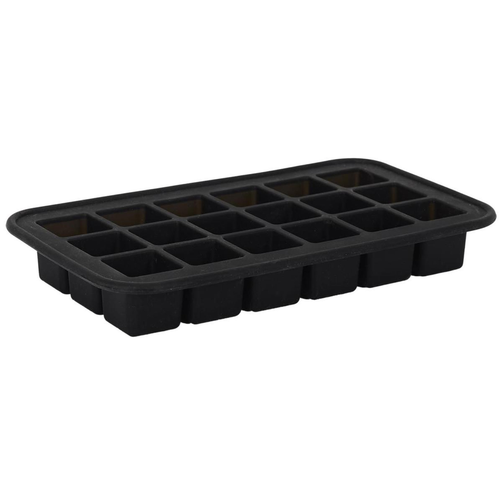 COOK CONCEPT Moule à glaçons silicone  18 cubes  19cm noir