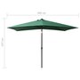 Voir la diapositive 6 : VIDAXL Parasol de jardin avec LED et mat en acier Vert 2x3 m