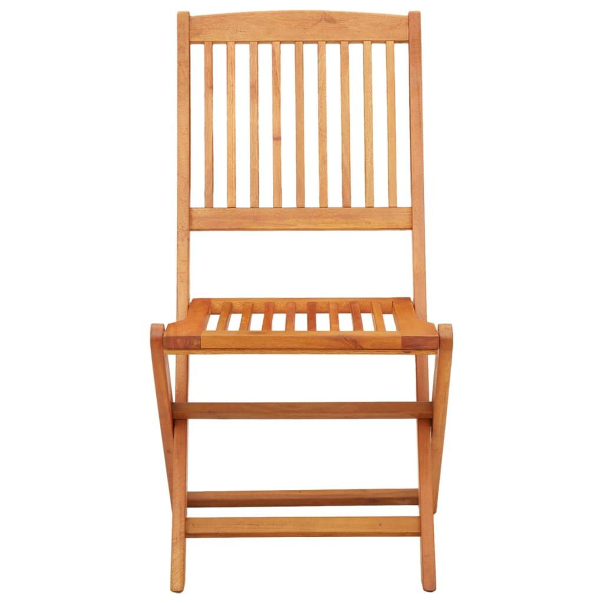 Voir la diapositive 3 : VIDAXL Chaises de jardin pliables lot de 4 Bois d'eucalyptus massif