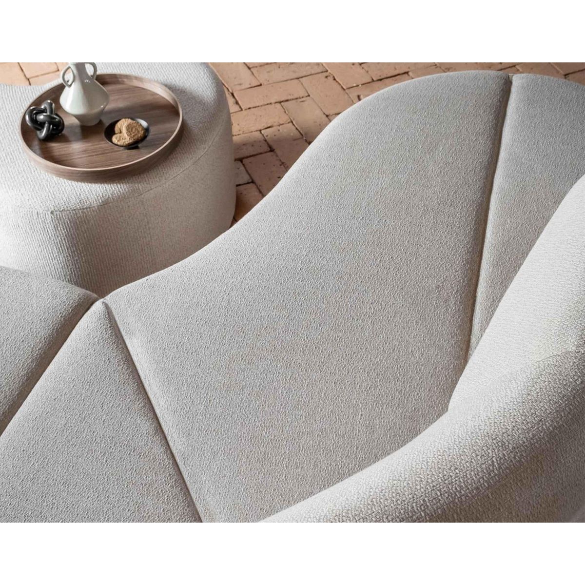 BEST MOBILIER Siena - canapé d'angle gauche - 5 places - en tissu