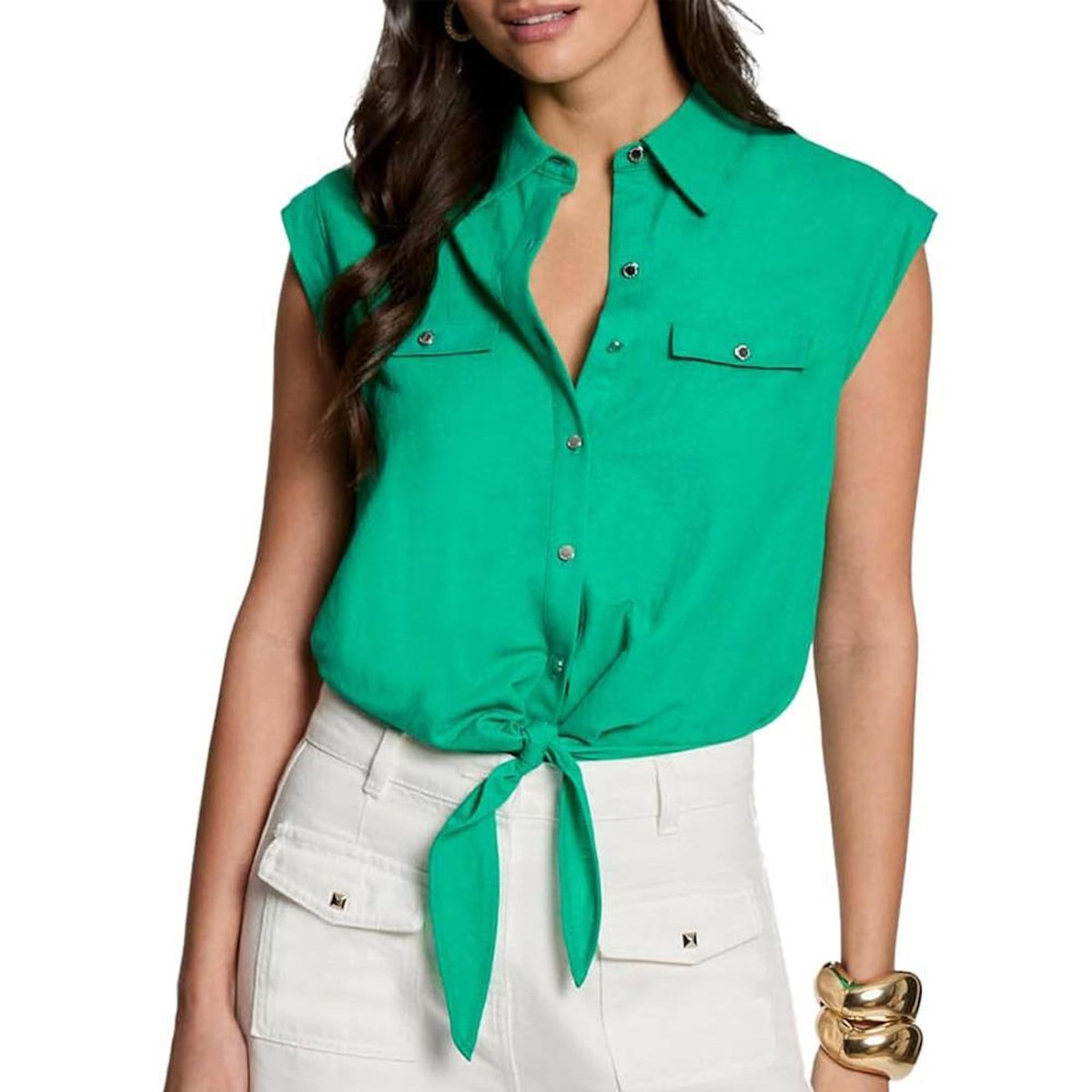 MORGAN Chemise Verte Femme Morgan Darod