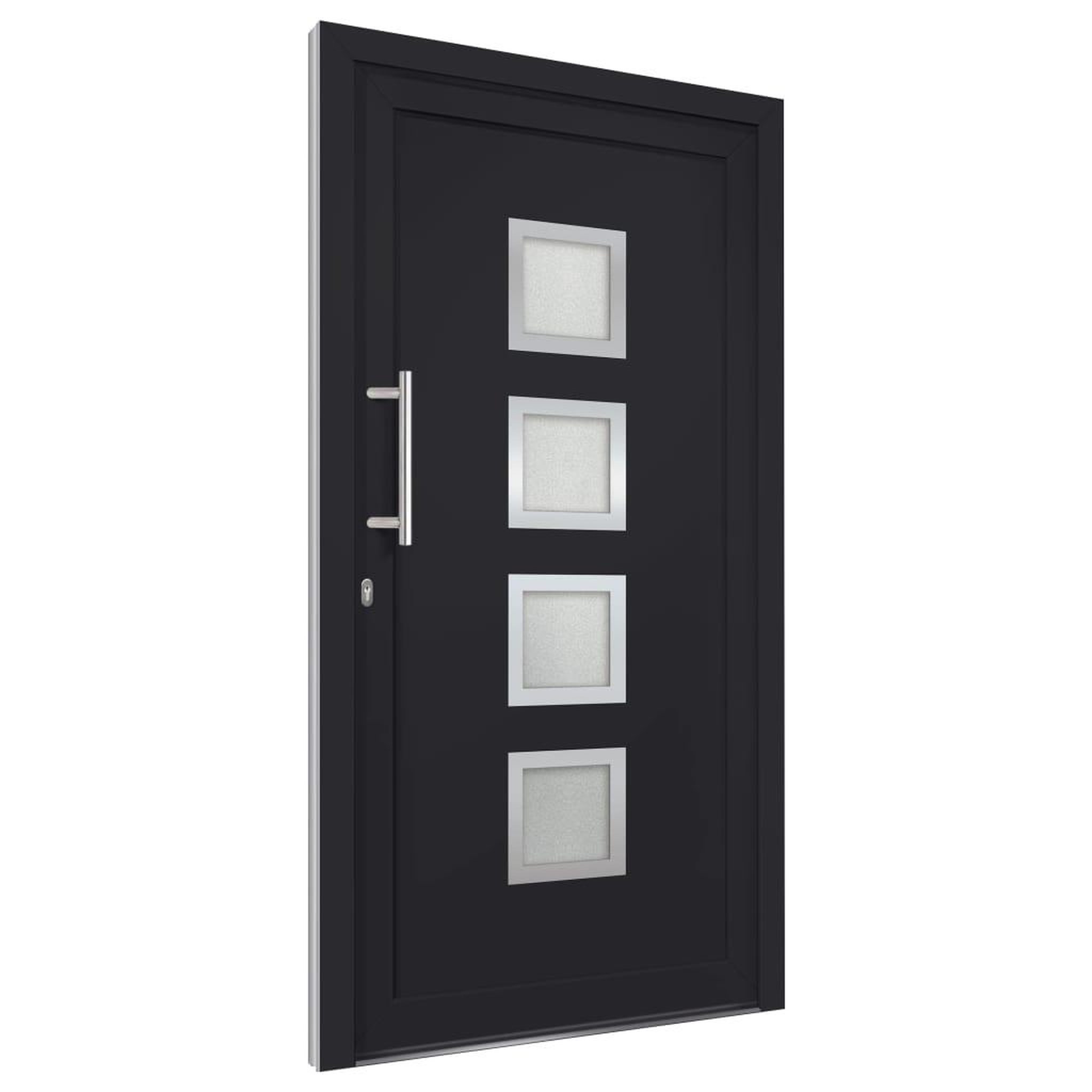 Voir la diapositive 4 : VIDAXL Porte d'entree Anthracite 108x200 cm