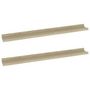 Voir la diapositive 2 : VIDAXL Etageres murales 2 pcs chene sonoma 80x9x3 cm