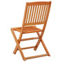 Voir la diapositive 5 : VIDAXL Chaises de jardin pliables lot de 4 Bois d'eucalyptus massif