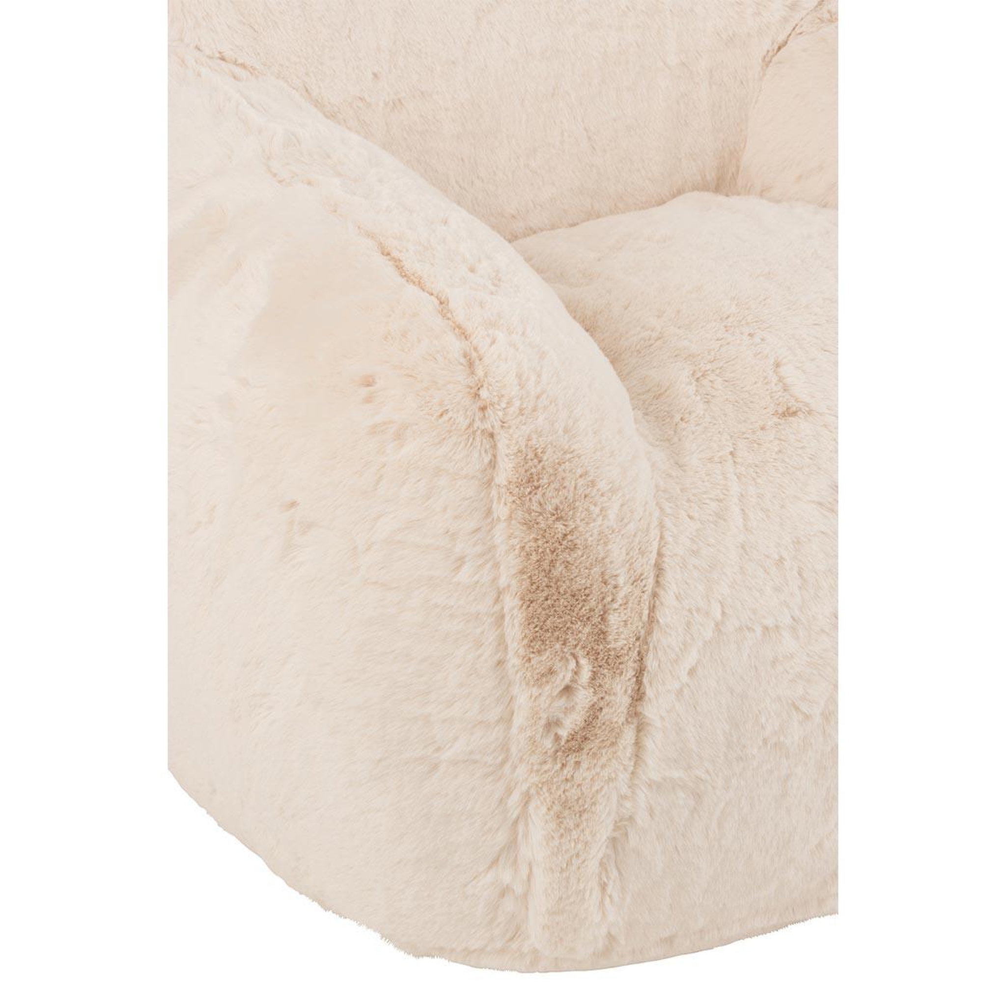Voir la diapositive 6 : J-LINE Fauteuil en tissu  cutie  99cm crème