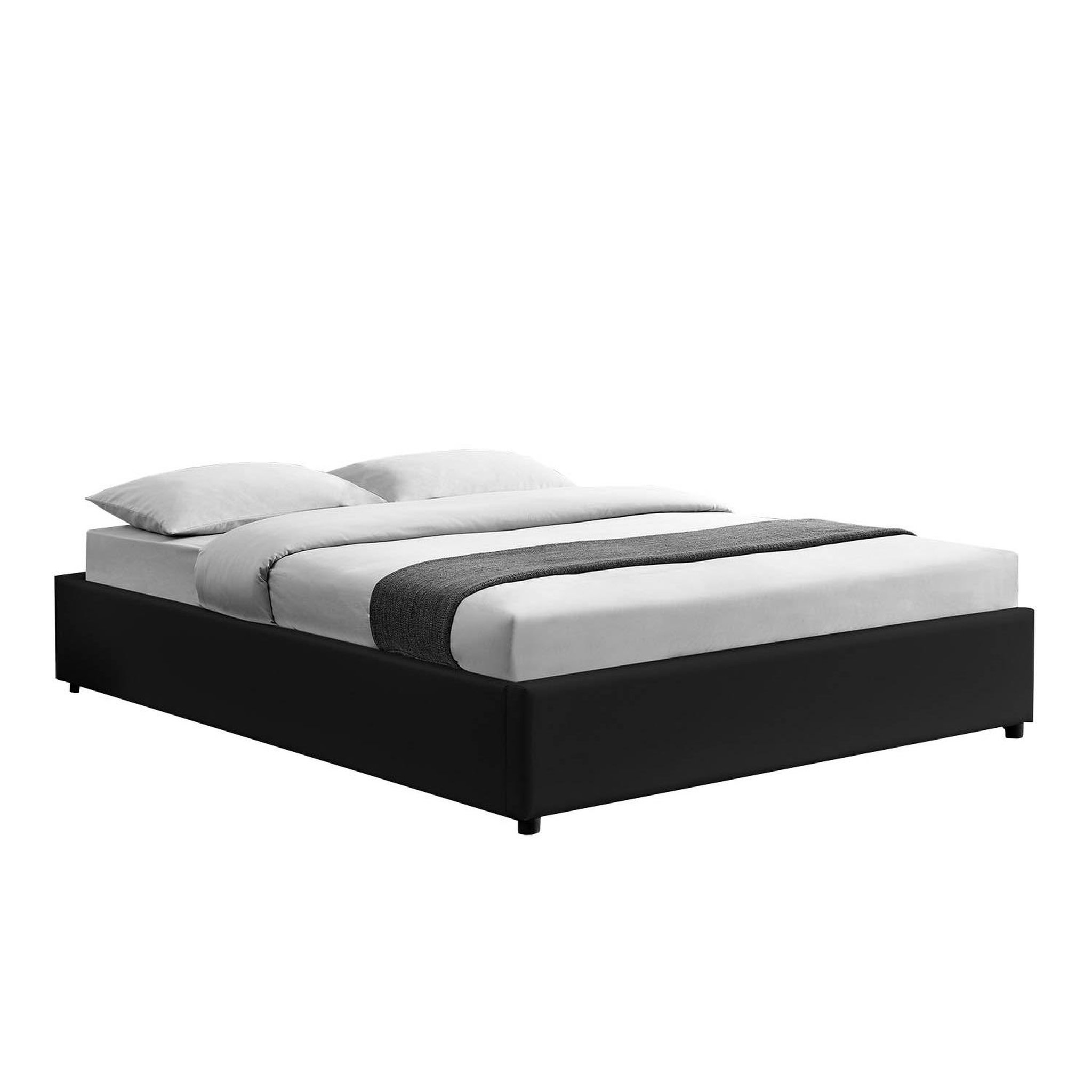 CONCEPT USINE Lit coffre 160 x 200 cm noir kennington