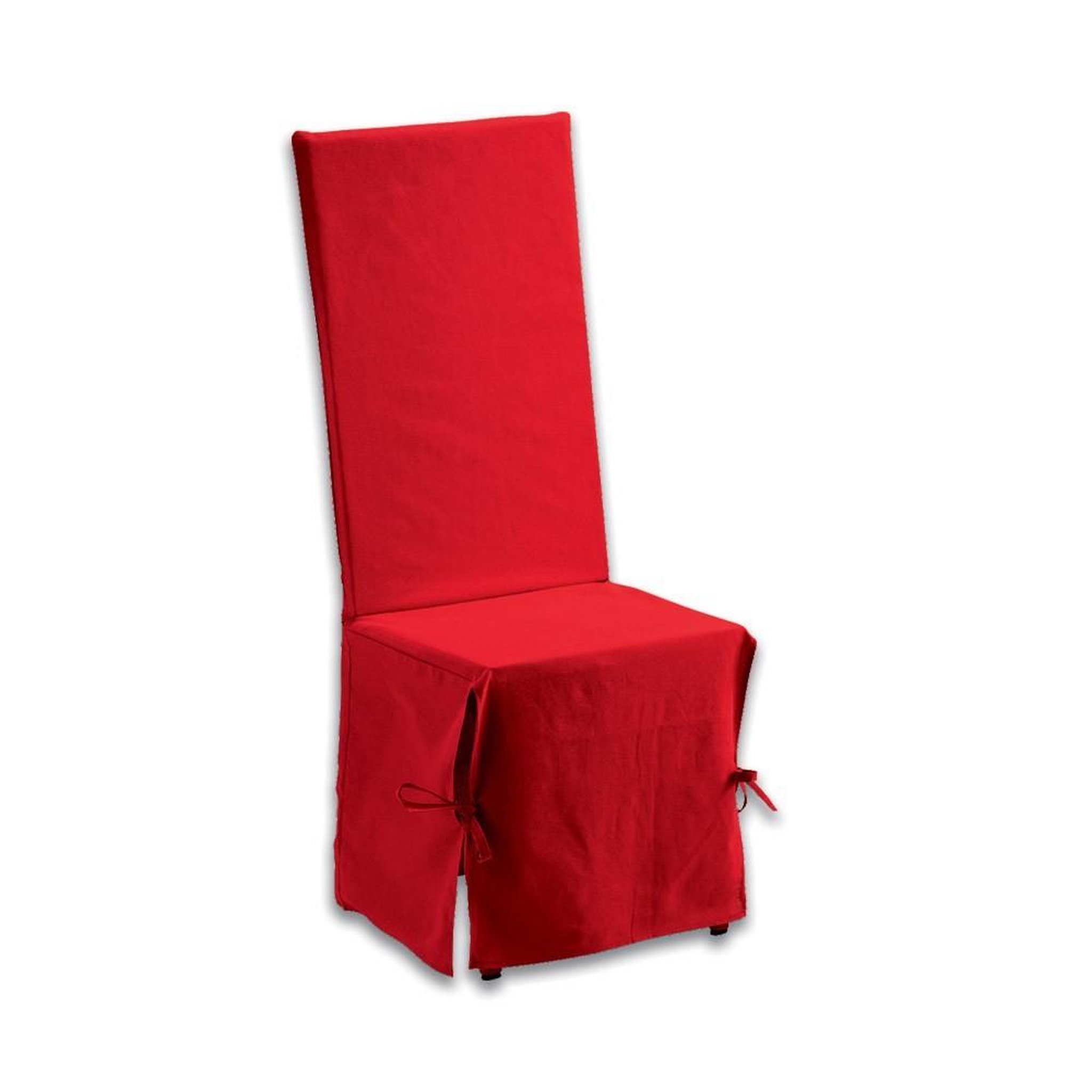 ATELIER DU COTON Housse de chaise Renato rouge coton