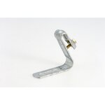 GIRPI Etrier crochet pour couverture ondulée gris