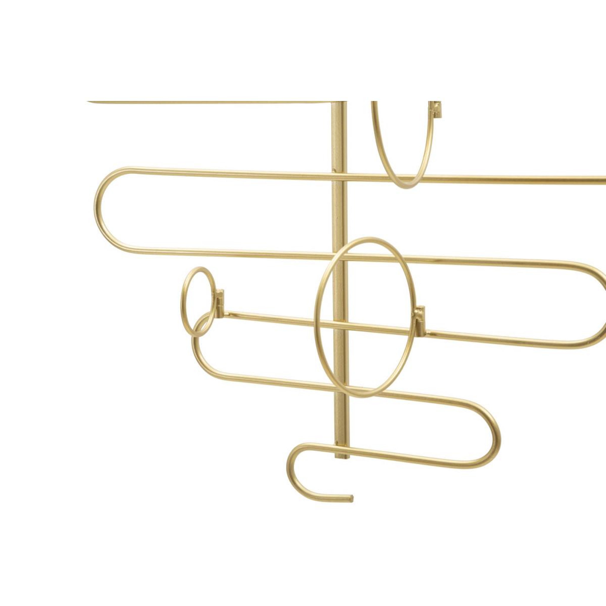 Voir la diapositive 3 : Paris Prix Porte-bouteille mural 4 emplacements  alid  72cm or