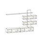 Voir la diapositive 4 : Paris Prix Ensemble Meuble TV Design  Quill  250cm Blanc
