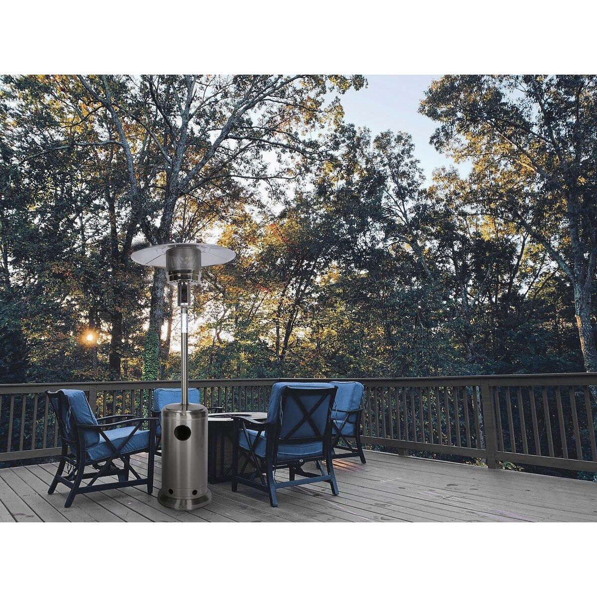 Habitat et Jardin Parasol chauffant gaz  Solar  13 KW - Acier