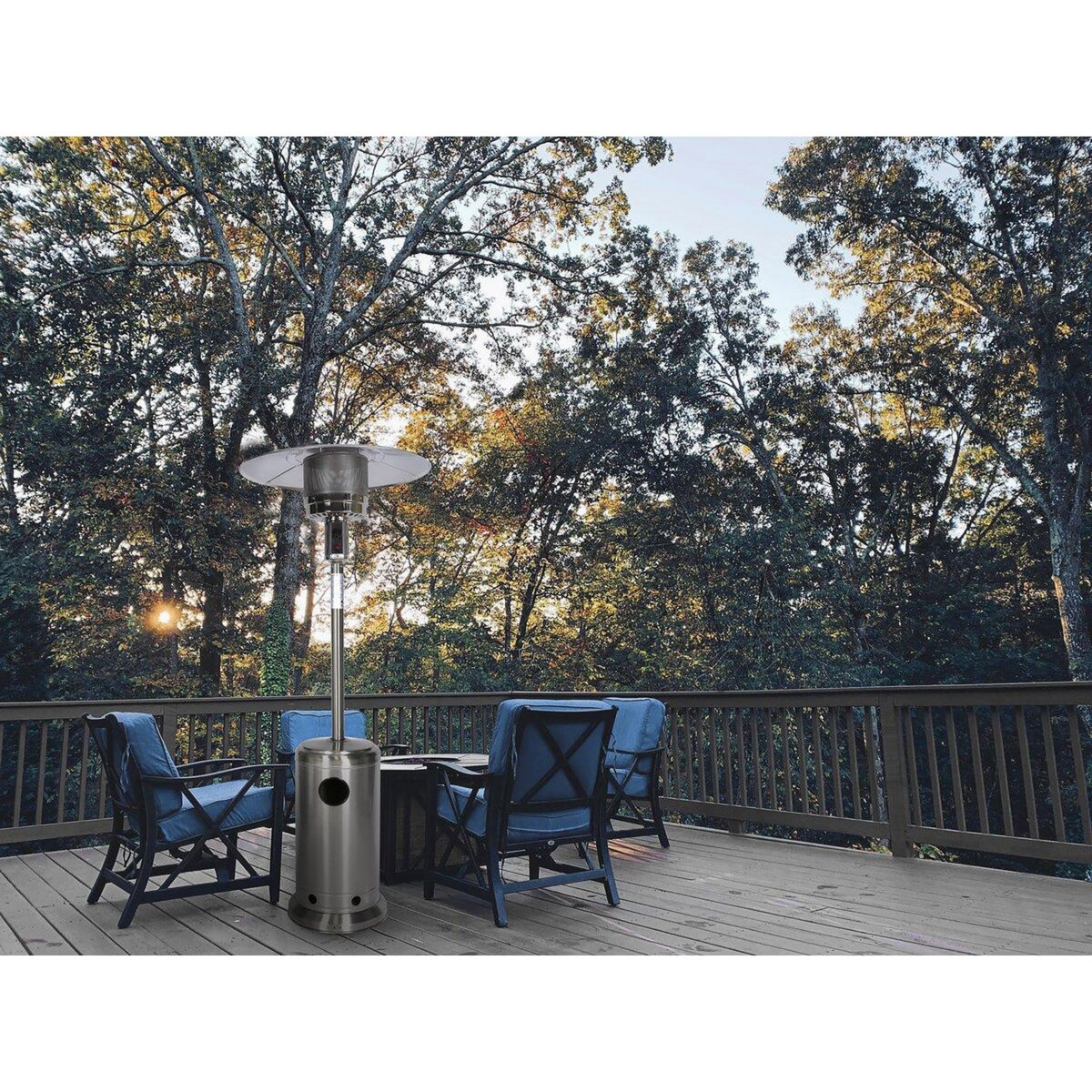 Habitat et Jardin Parasol chauffant gaz  Solar  13 KW - Acier