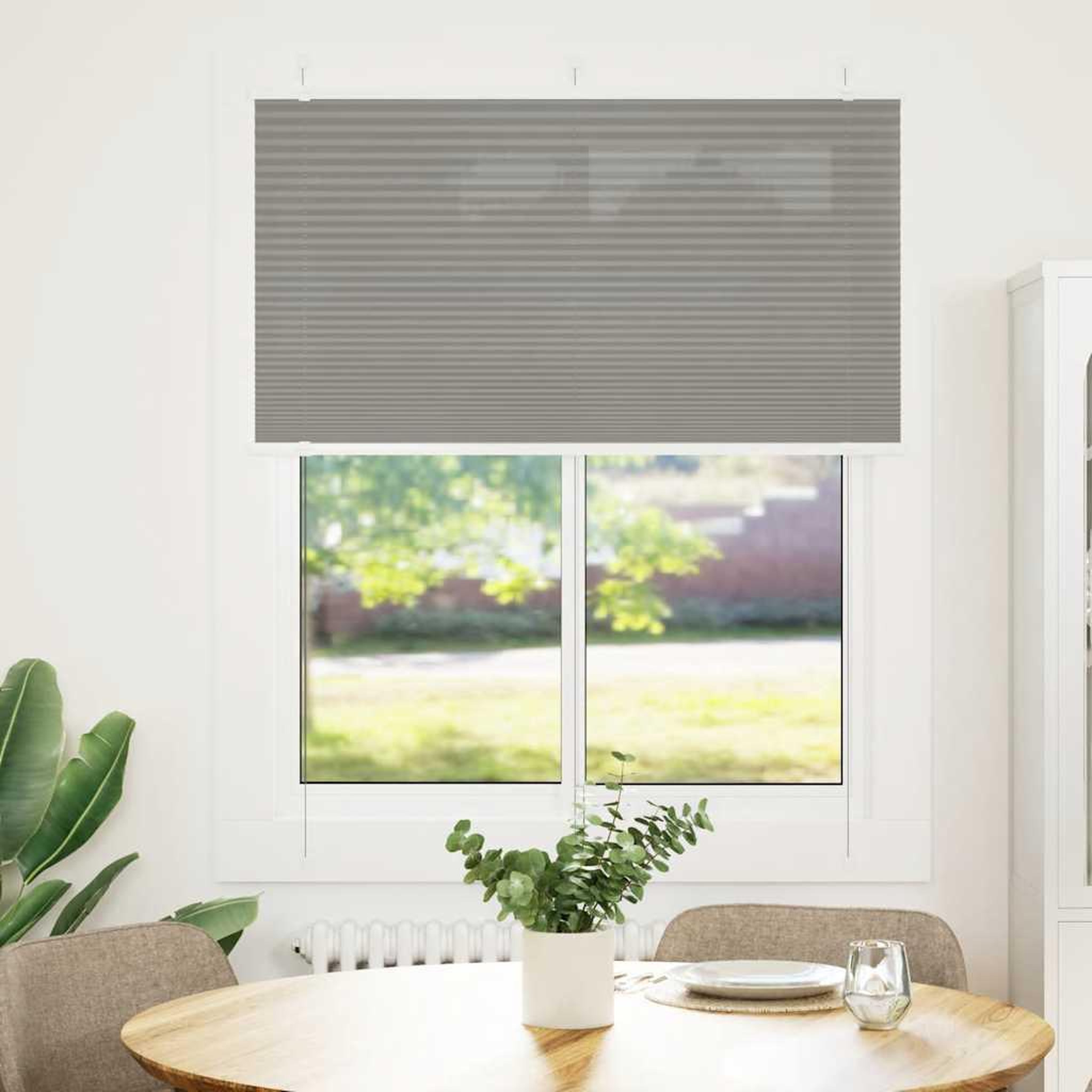 VIDAXL Store plisse anthracite 110x100 cm largeur du tissu 109,4 cm